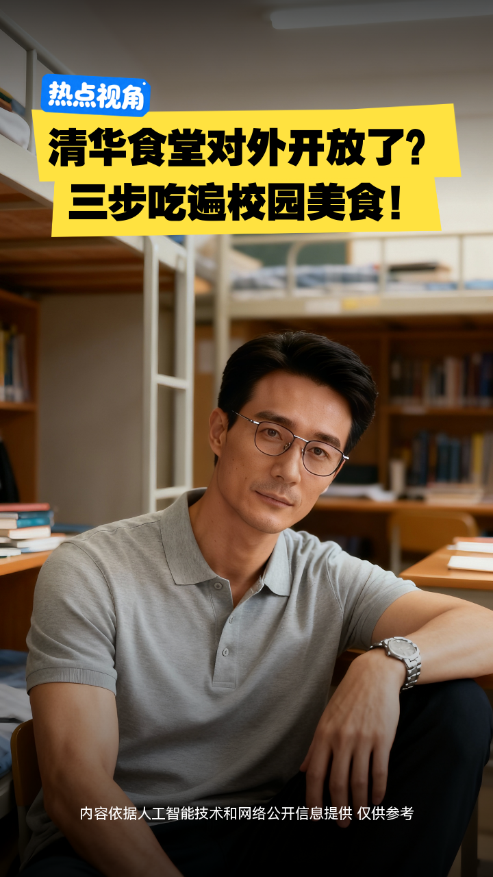 清华食堂对外开放了?三步吃遍校园美食!