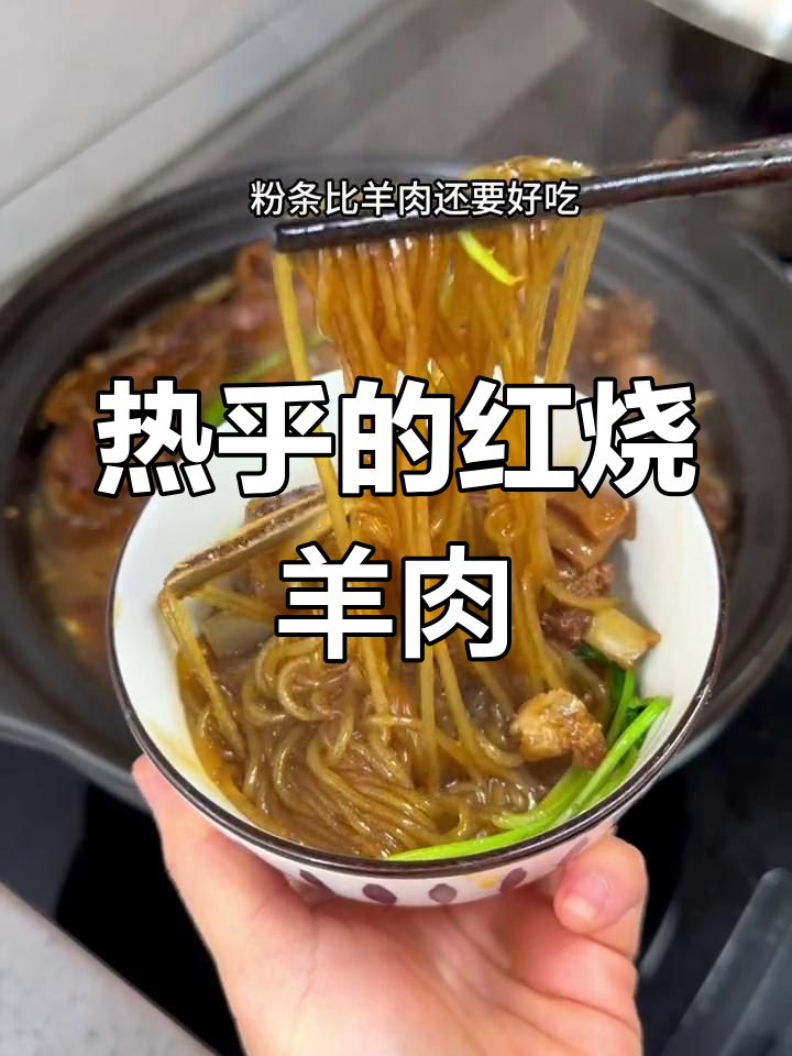 冬季暖心红烧羊肉炖粉条,香气扑鼻
