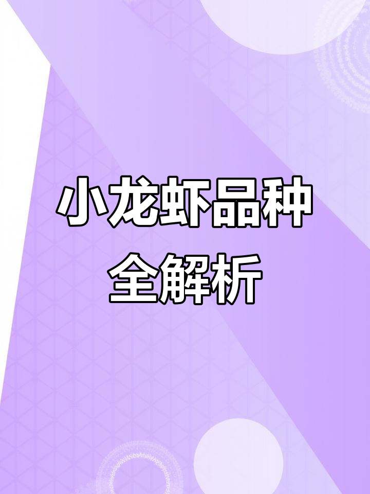 10种淡水小龙虾大揭秘，麻辣、观赏样样有