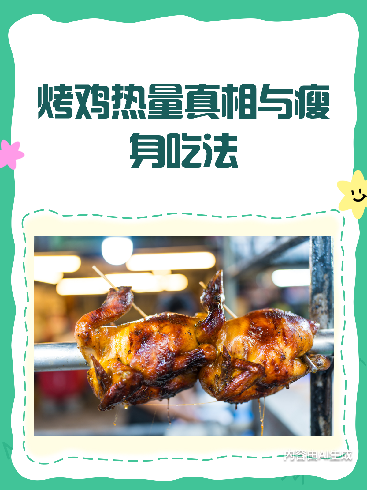 烤鸡热量大揭秘!这样吃才能不怕胖!