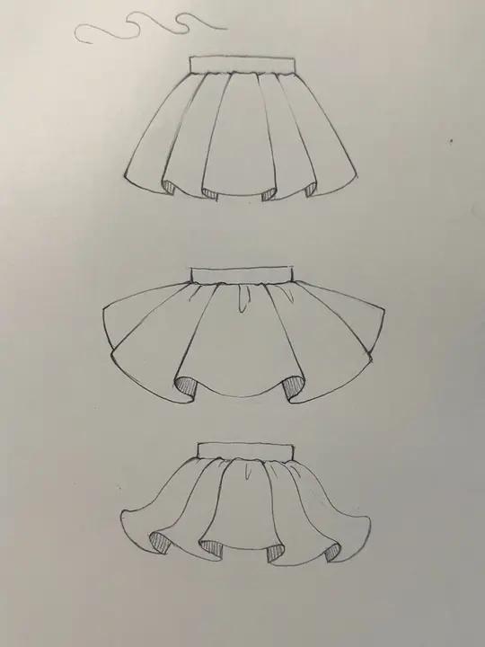 #一起学画画 #零基础学画画 #绘画教程 零基础学画裙子,裙子画起来怎么可以这么简单!