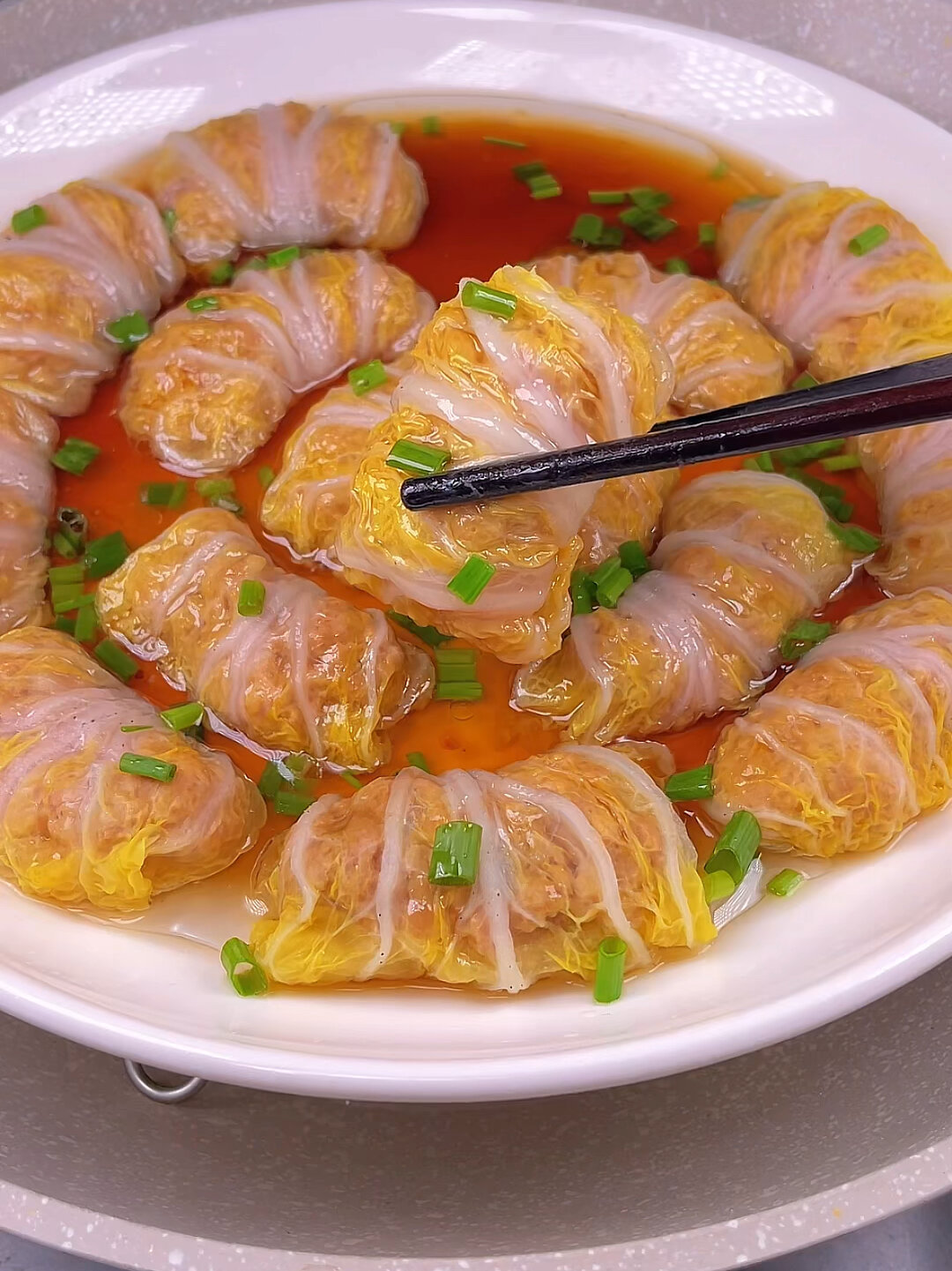 白菜肉丸子,清爽不油腻。一口一个好吃停不下