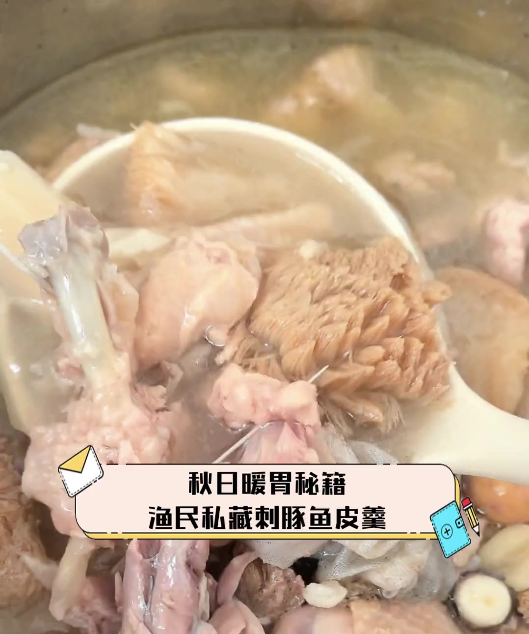 秋日暖胃秘籍,渔民私藏刺豚鱼皮羹