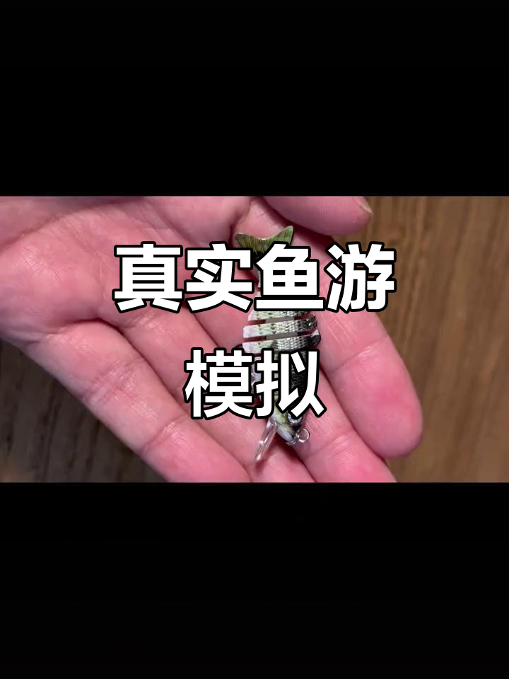 多节鱼泳姿自然,轻松模仿真鱼逃窜动作,微物版超逼真