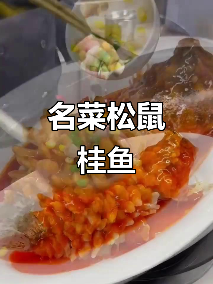 松鼠桂鱼，酸甜可口，外脆内嫩，堪称四大名菜之首