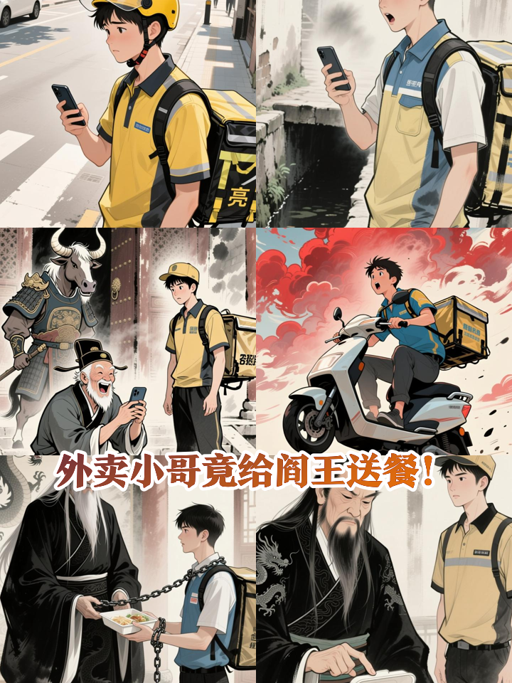被手机砸中后,我成了三界外卖员,第一单竟是给阎王送小龙虾!