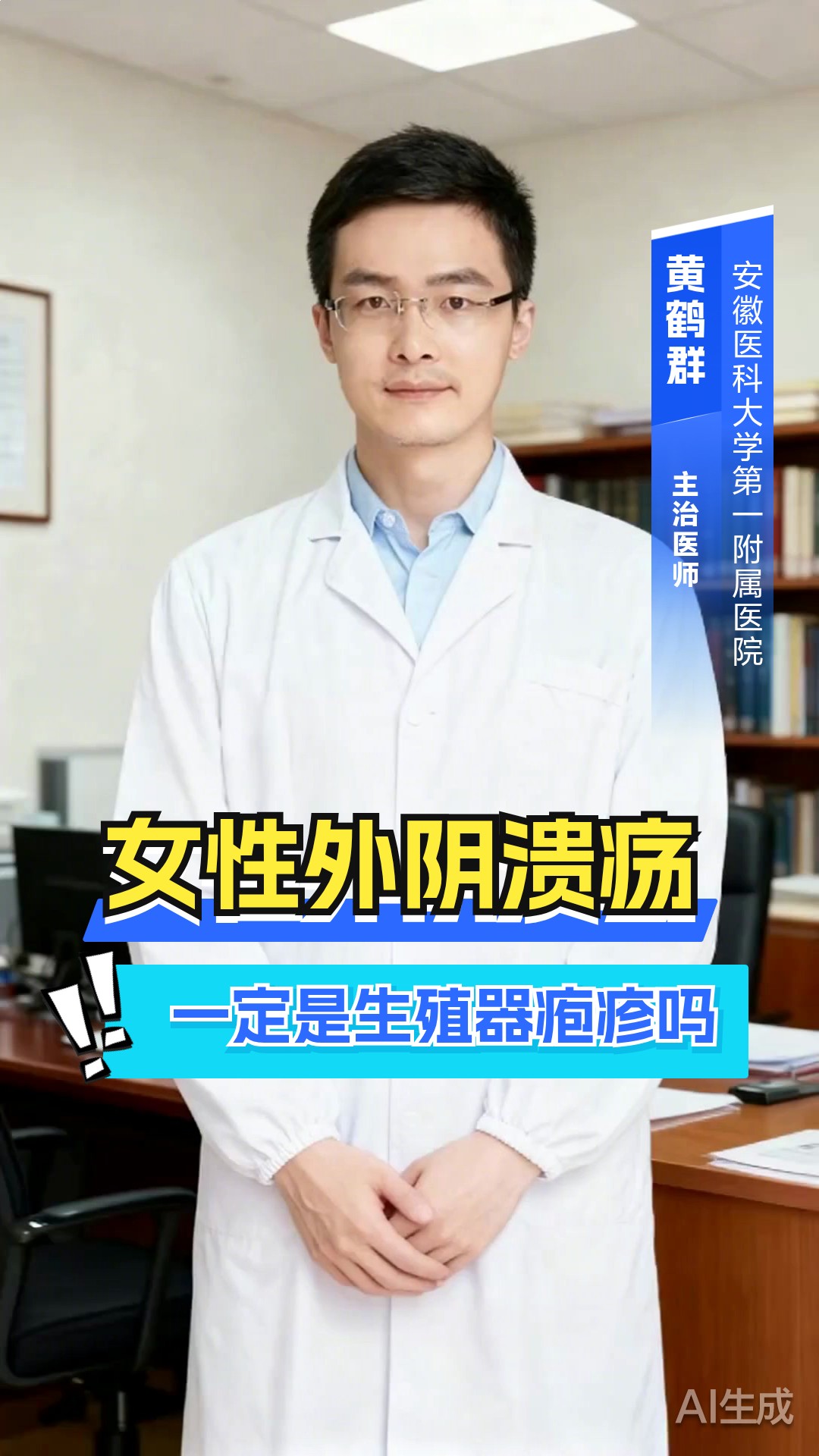 女性外阴溃疡,一定是生殖器疱疹吗?