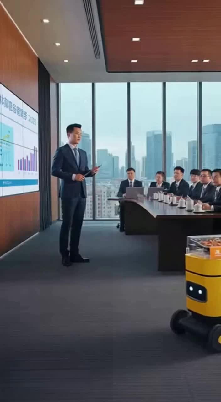 财报会突现烤鱼机器人？CEO秒接梗