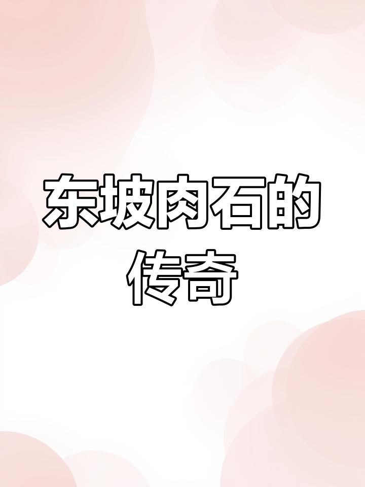 东坡肉石,台北故宫的瑰宝