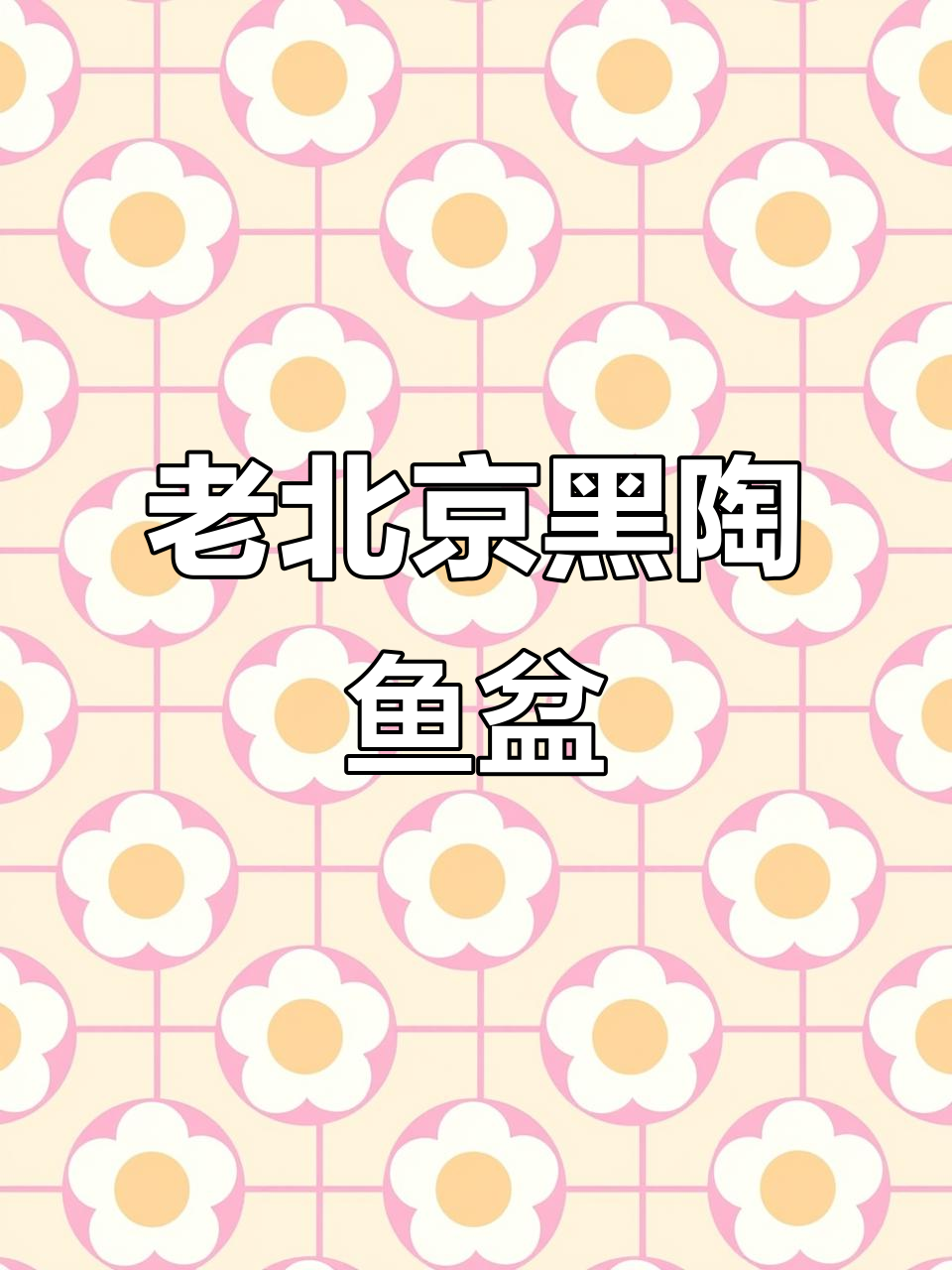 探秘老北京黑陶鱼盆,观赏鱼的魅力之旅