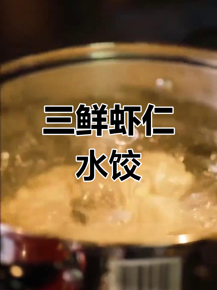 手工三鲜虾仁饺子,味道鲜美