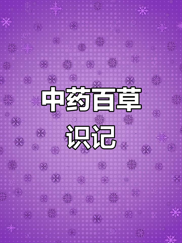 500种珍贵中草药，了解它们的功效与作用