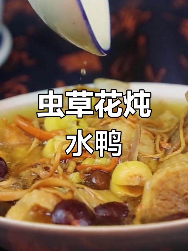 虫草花炖水鸭,滋补养生汤,全家都适合喝