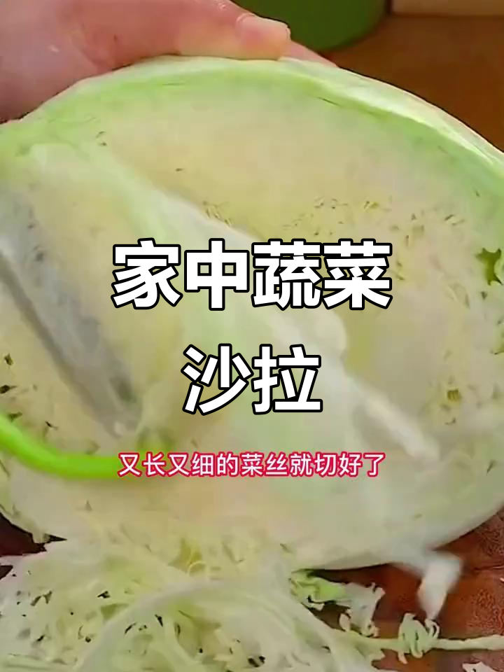 轻松刨丝,紫甘蓝包菜沙拉在家做!