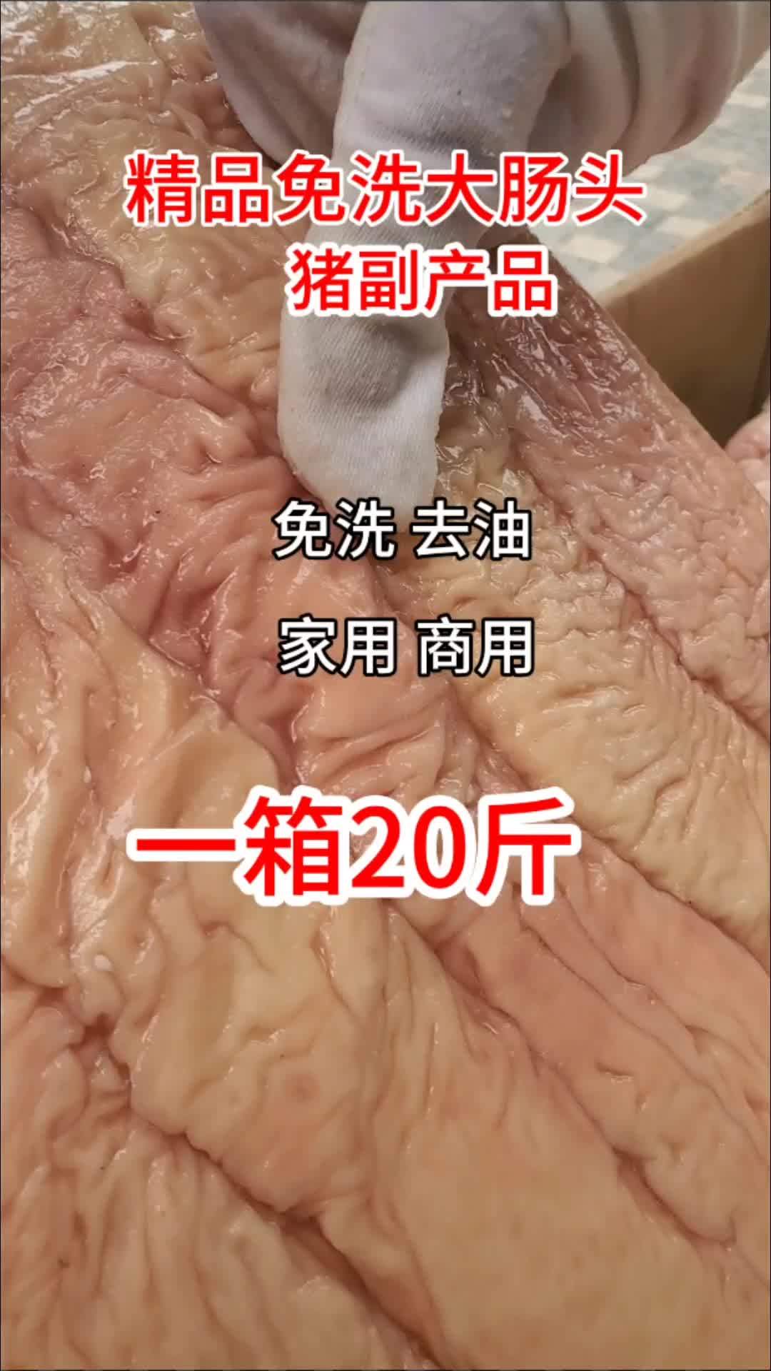 免洗大肠头 餐饮食材 猪副产品 冻品行业 猪大肠