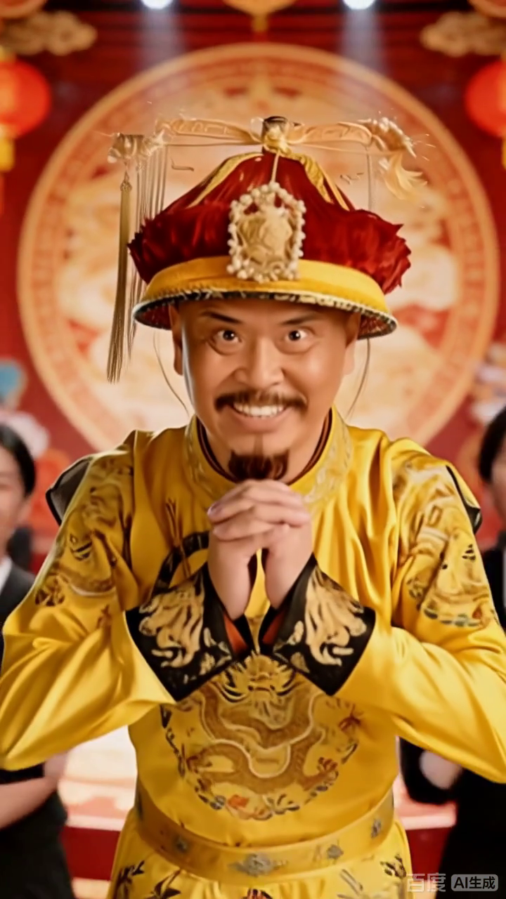 皇上笑盈盈送福来