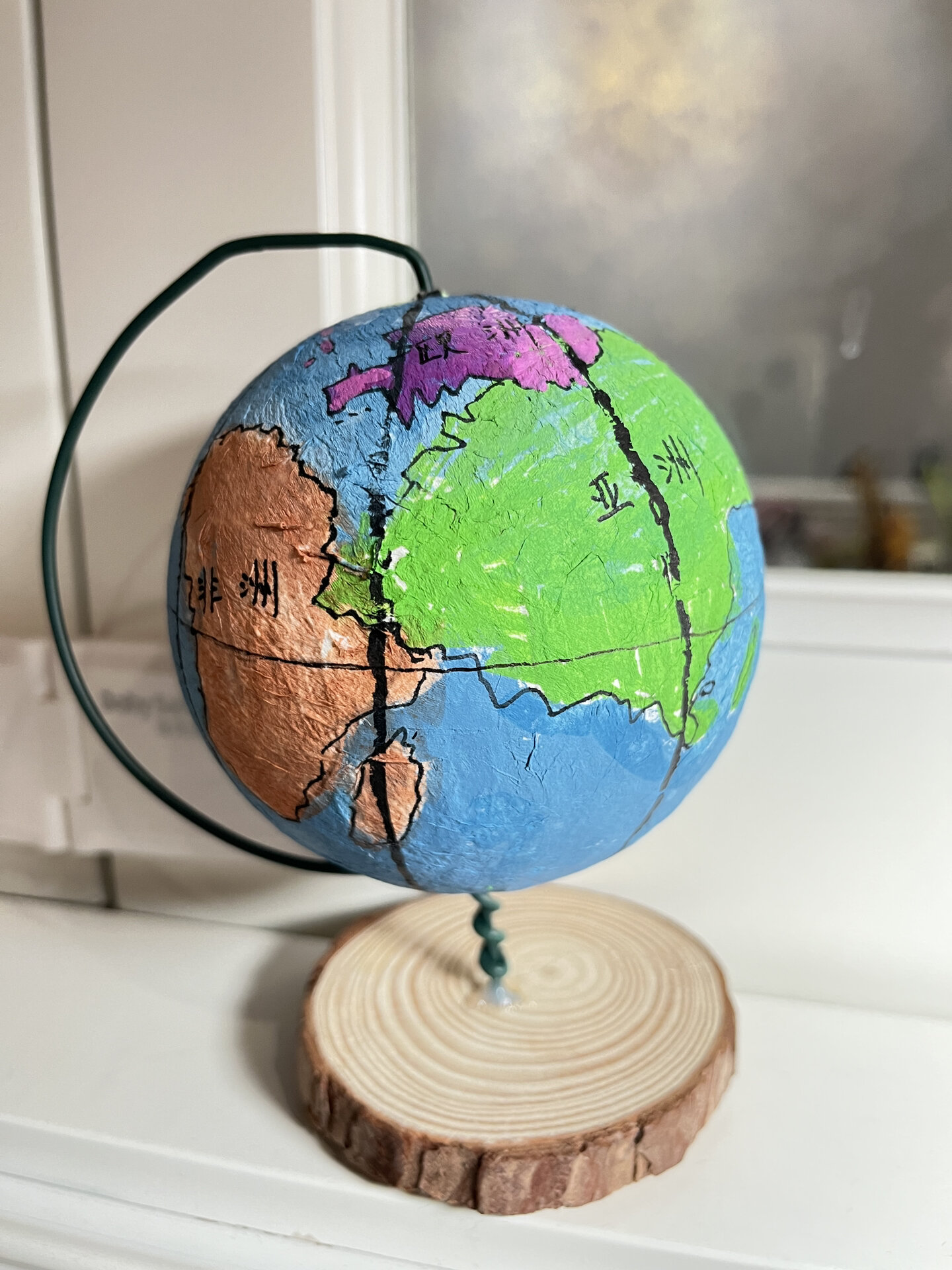 手工制作地球仪