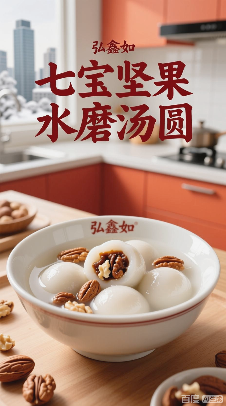 七宝坚果水磨汤圆,美味营养双在线