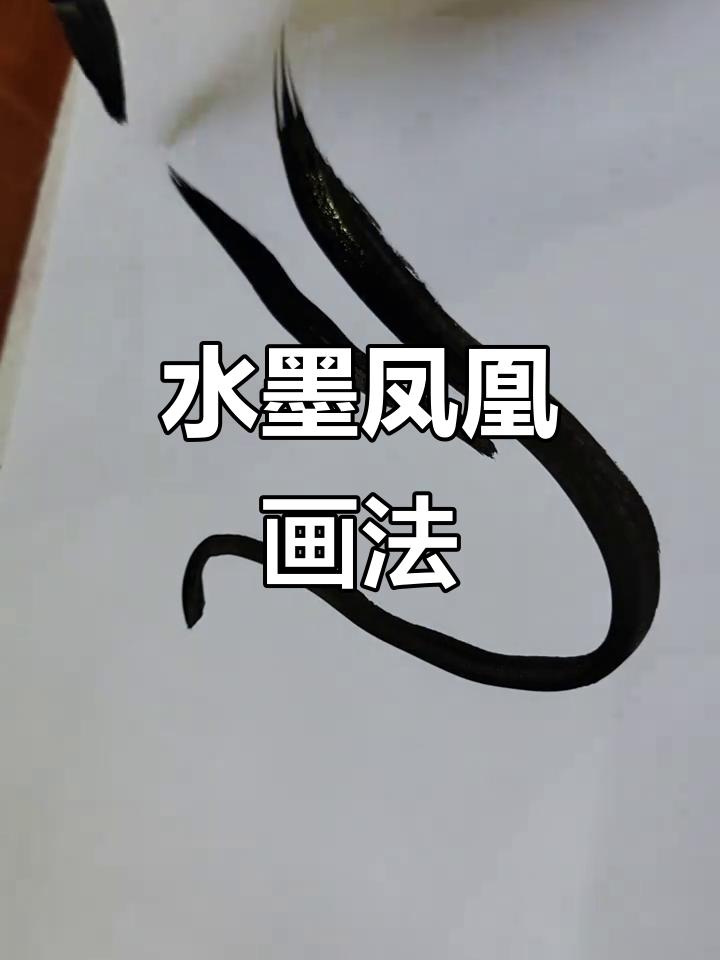 极简水墨凤凰,轻松画出中国风的优雅