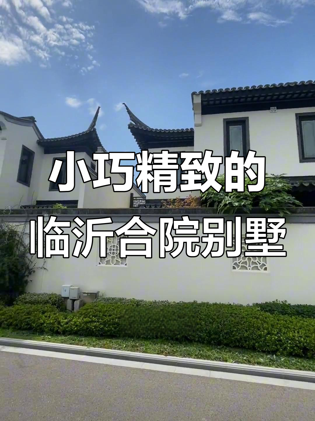 临沂桃李春风合院别墅:单层小而美,三室两厅带庭院