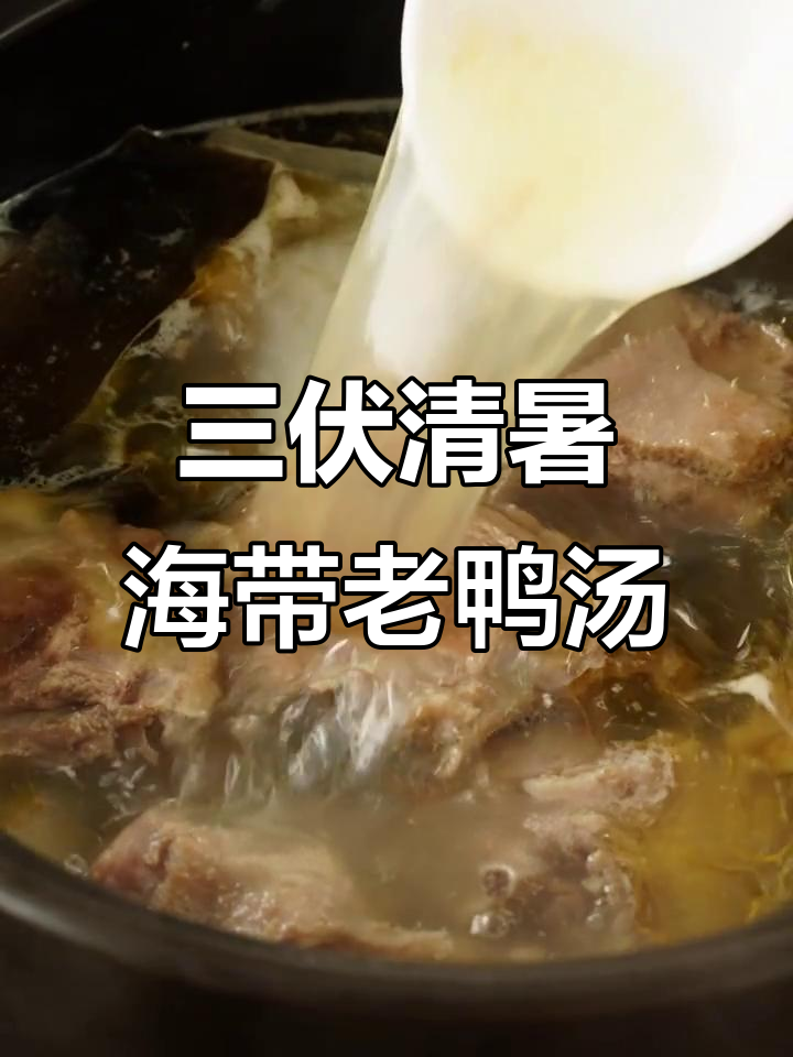 伏天必备!海带头老鸭汤,清凉一夏从这一碗开始