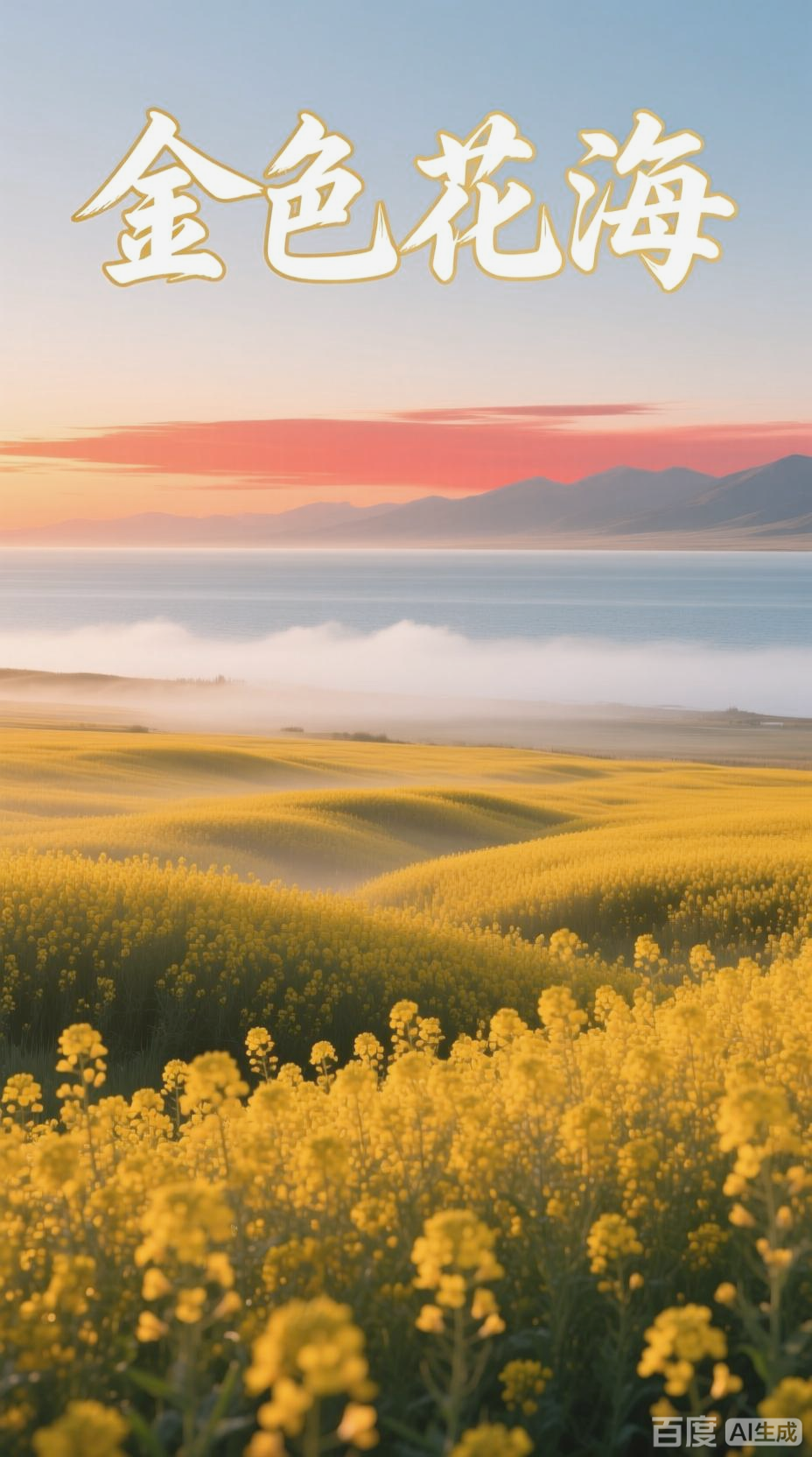 青海湖油菜花海，绝美延时