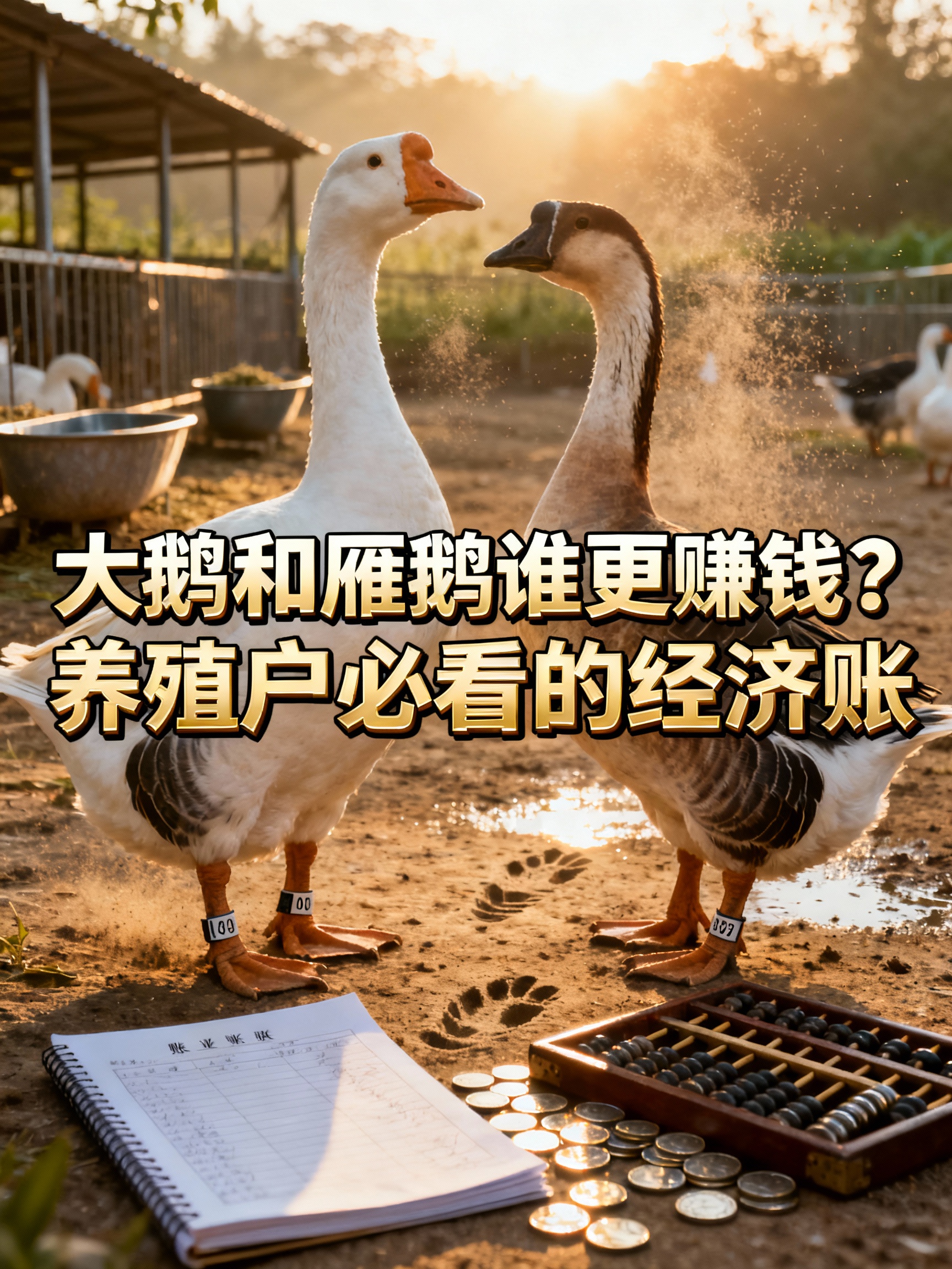 大鹅和雁鹅谁更赚钱?养殖户必看的经济账