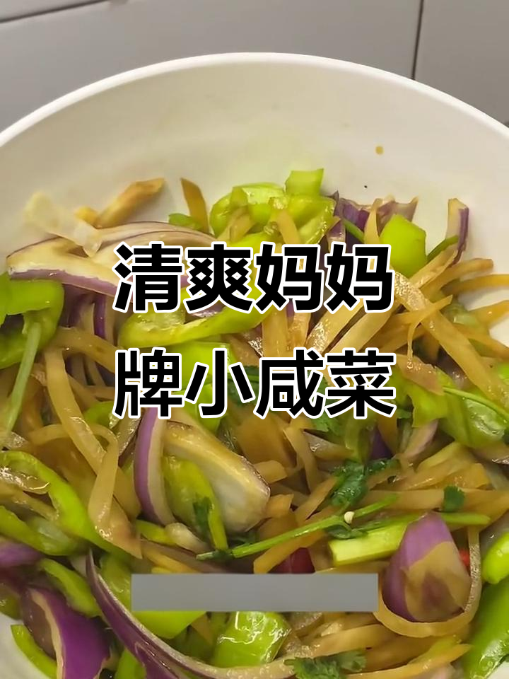 山东妈妈牌小咸菜，清爽解腻凉拌辣疙瘩丝