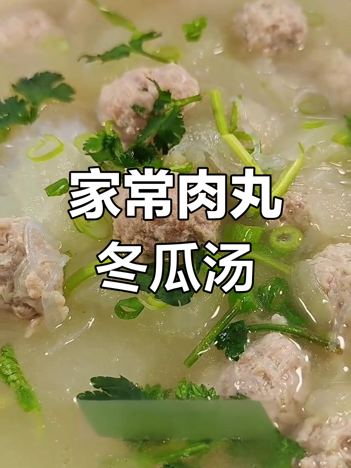肉丸冬瓜粉丝汤,鲜美又暖心