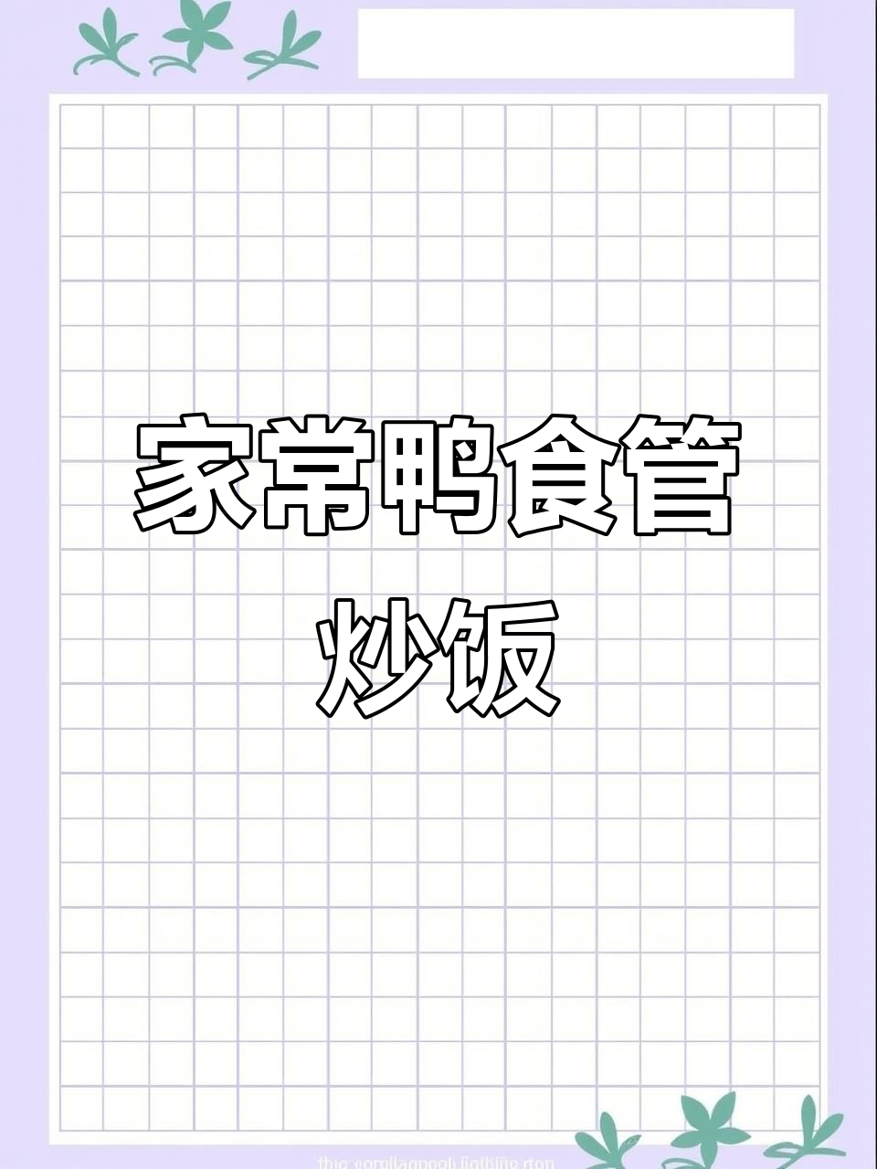 鸭食管家常下饭做法,简单又美味