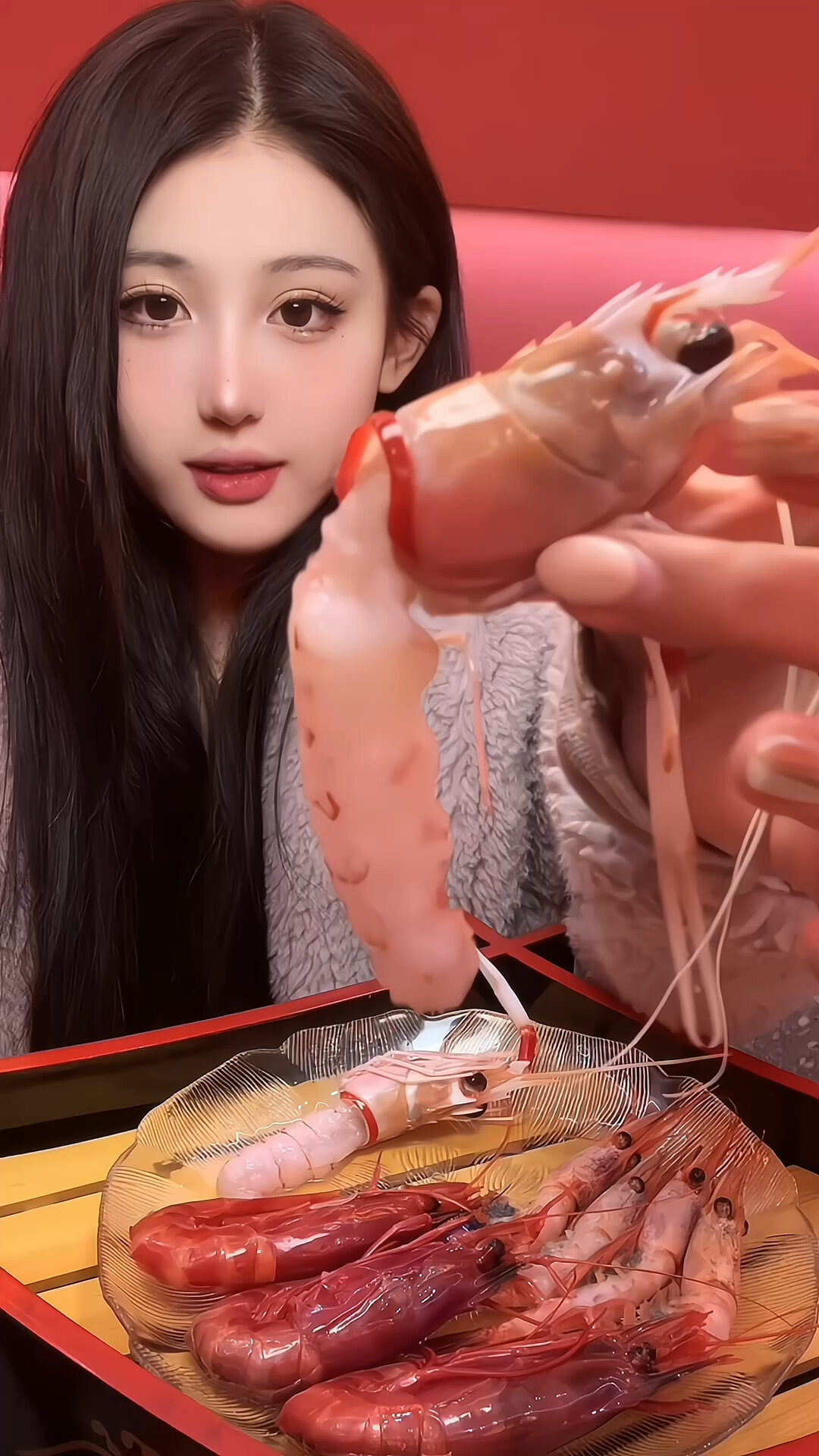 无废话新西兰鳌虾红魔虾北极甜虾鲍鱼畅吃