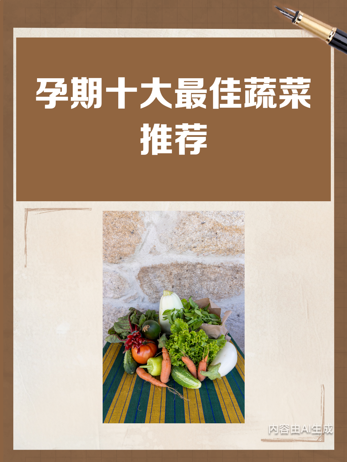 十大最佳孕妇蔬菜，你吃对了吗？