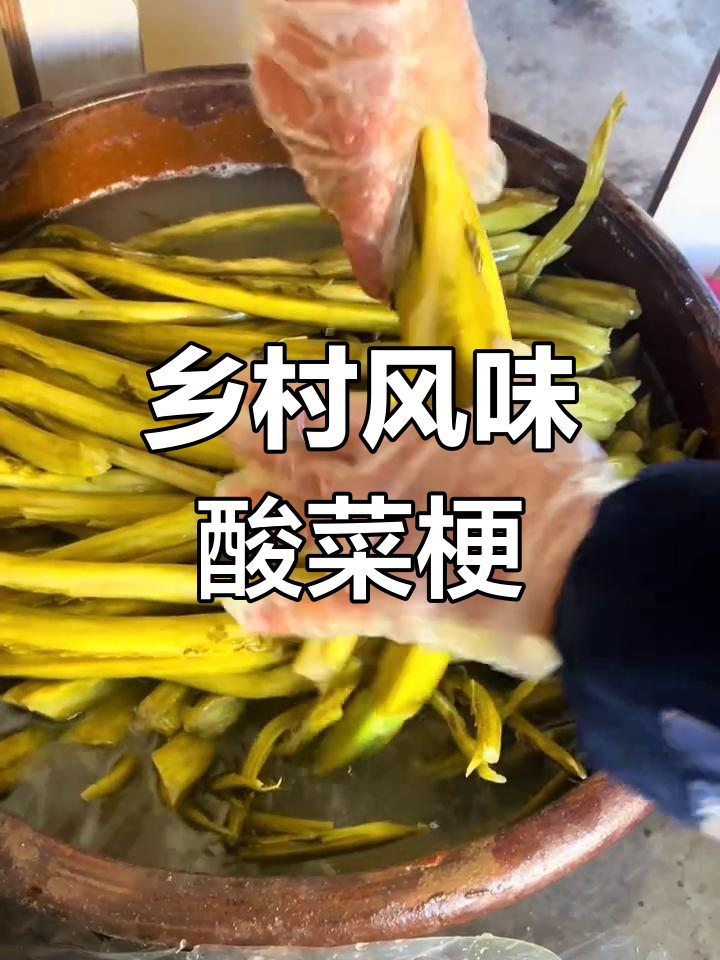 新鲜酸菜梗炒牛肉,开胃美味