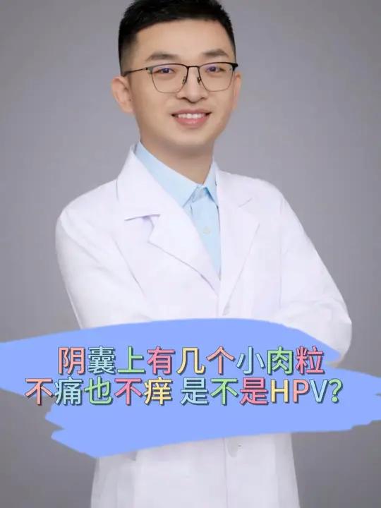 阴囊上有几个小肉粒,不痛也不痒,是不是HPV?尖锐湿疣