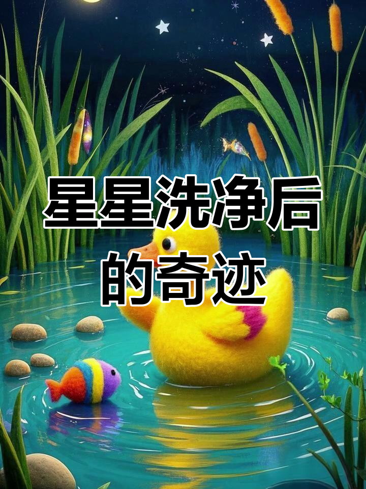 小黄鸭与流星碎片的奇妙冒险,芦苇荡中的星光之旅