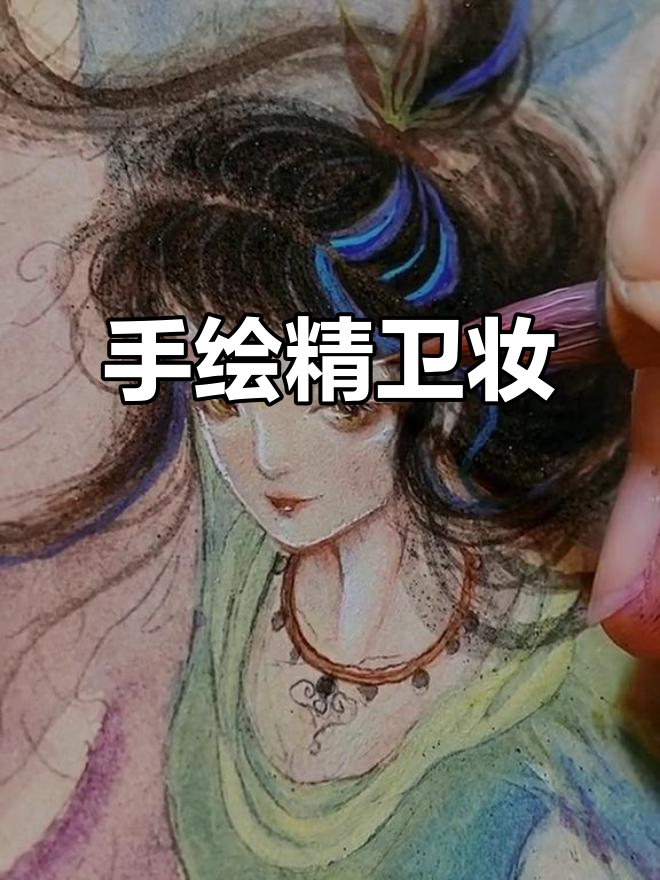 精卫妆手绘教程,画出古风魅力