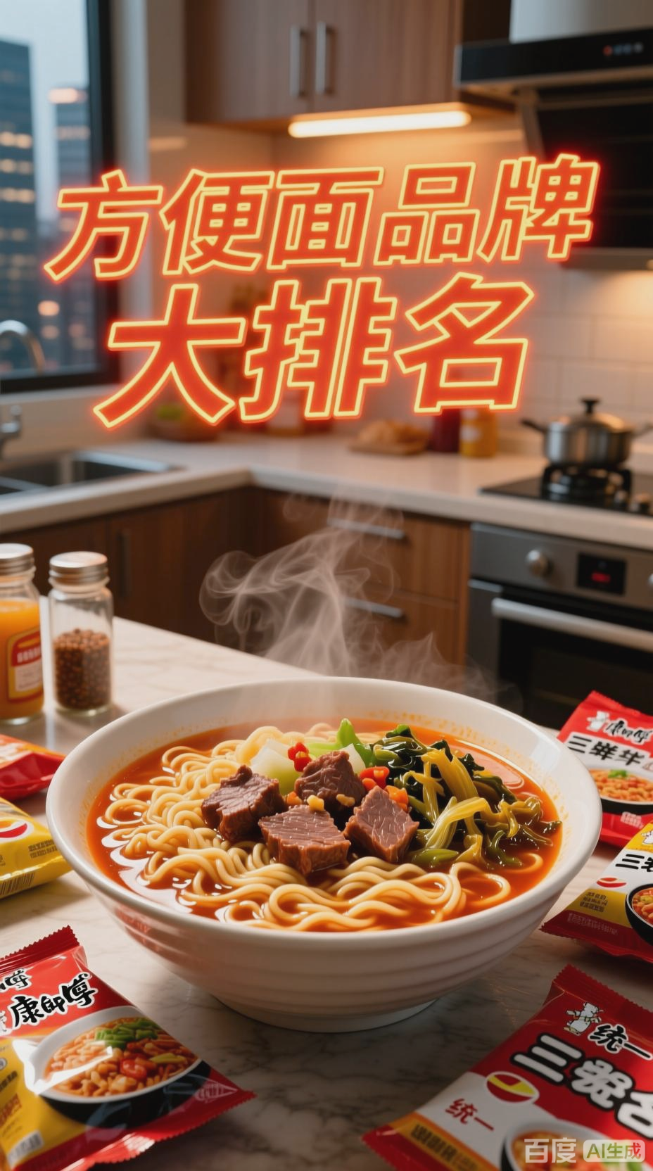 方便面品牌大排名，一览无余