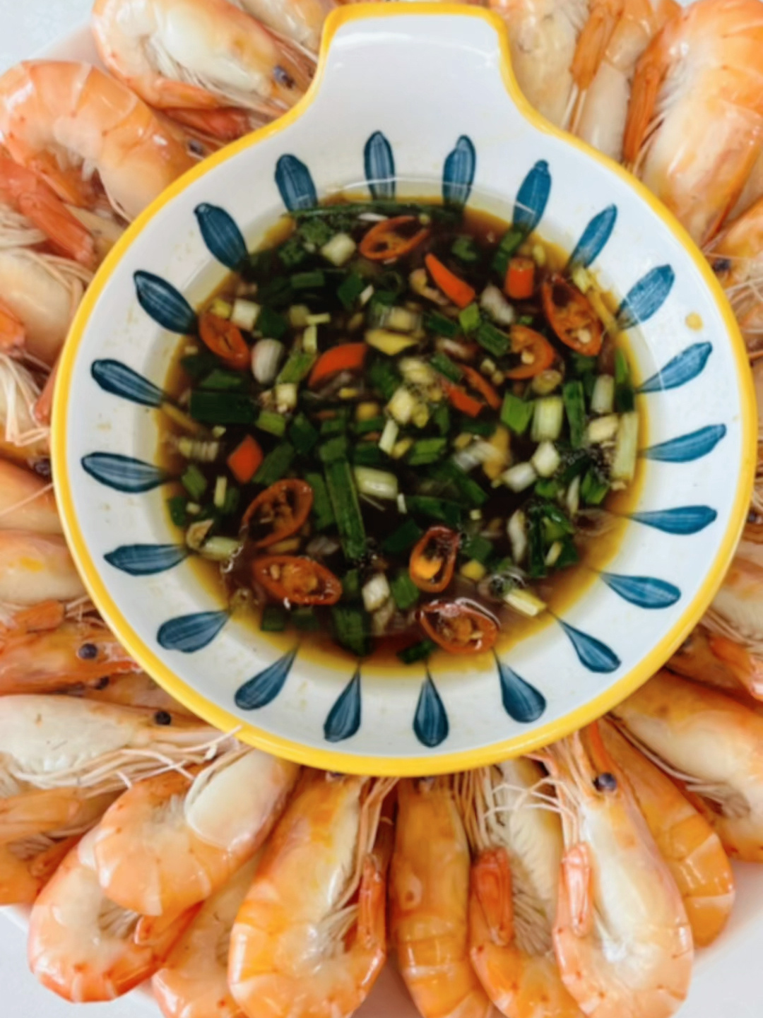 家庭版白灼草虾