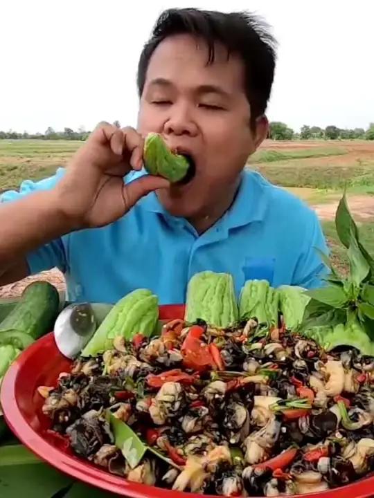 大苦瓜剁椒鲜辣凉拌大田螺肉 创作者扶持计划内容启发搜索种草激励计划泰国美食创作者扶持计划