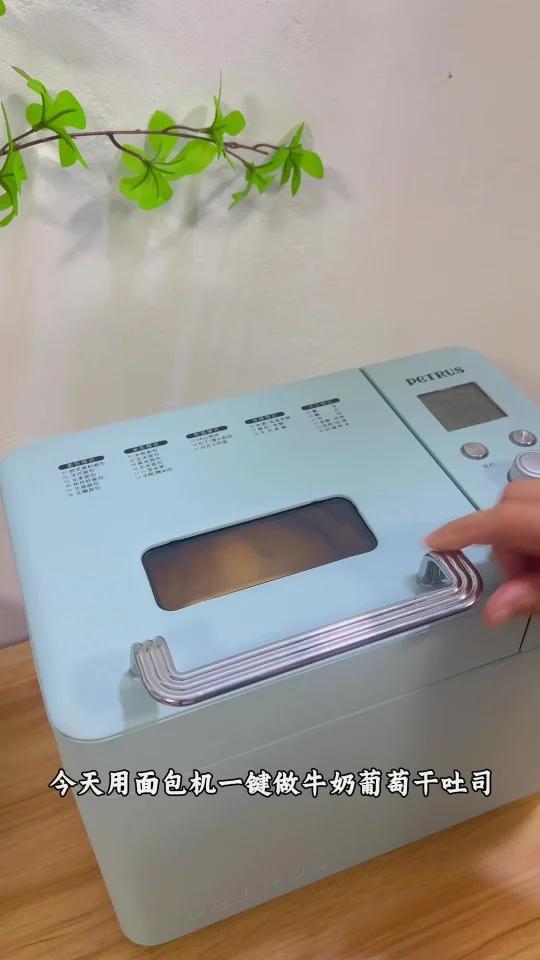 一键葡萄干吐司,简单好吃,真不错