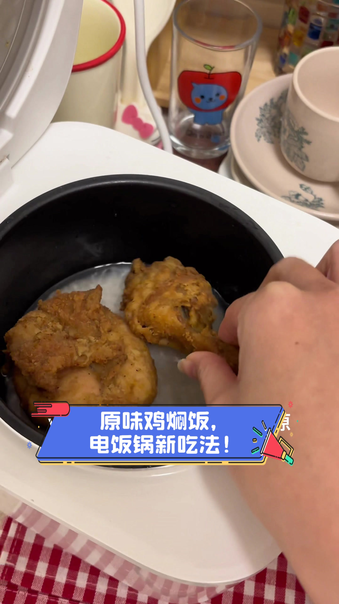原味鸡焖饭，电饭锅新吃法！