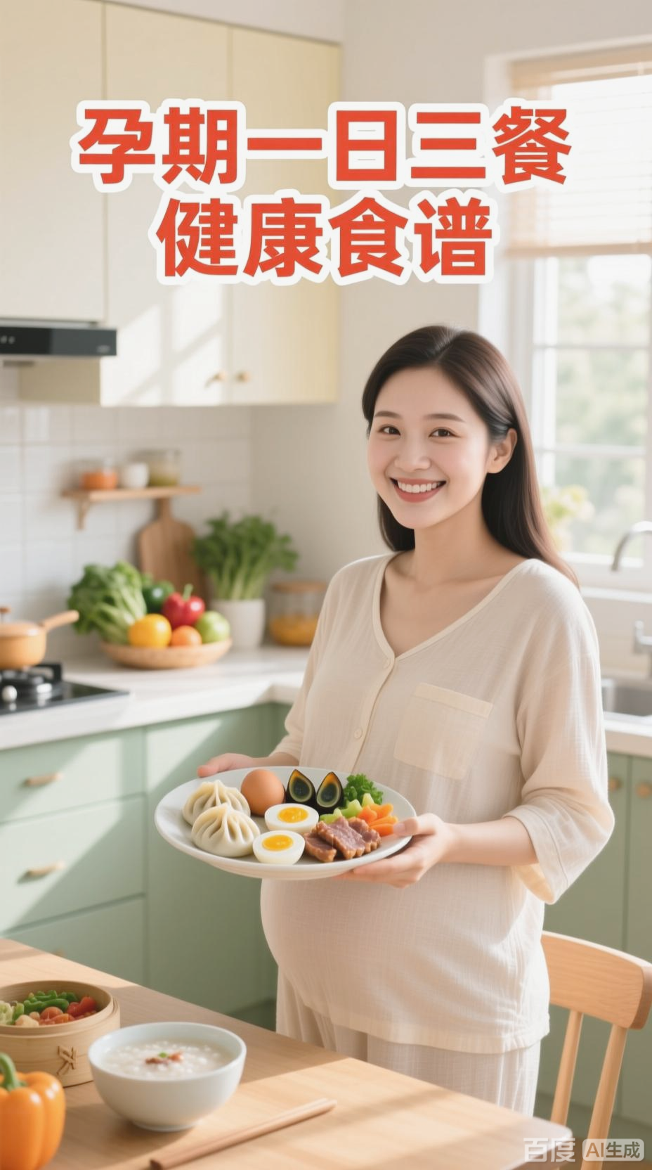 孕期准妈妈的一日健康食谱