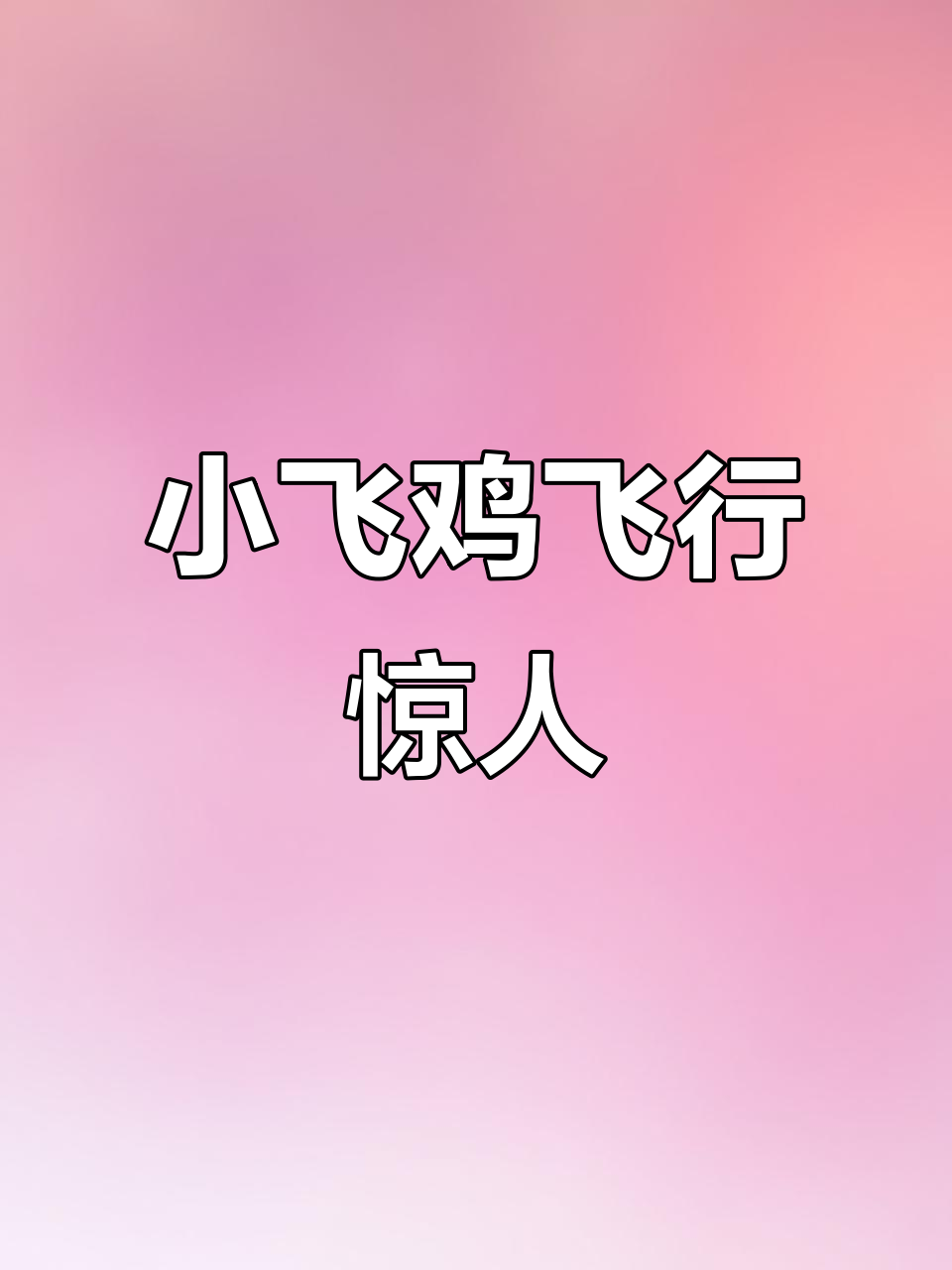 鸡能飞30米,竟是“小飞鸡”般的存在!