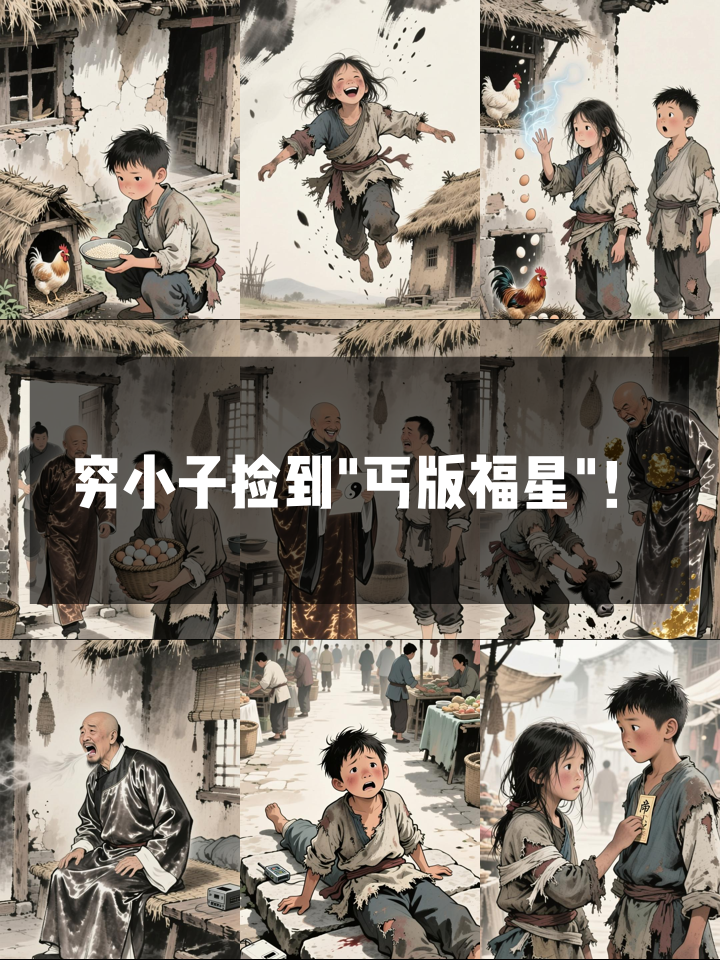 穷小子捡回小乞丐，竟是天降福星！鸡窝秒变金矿惊呆地主