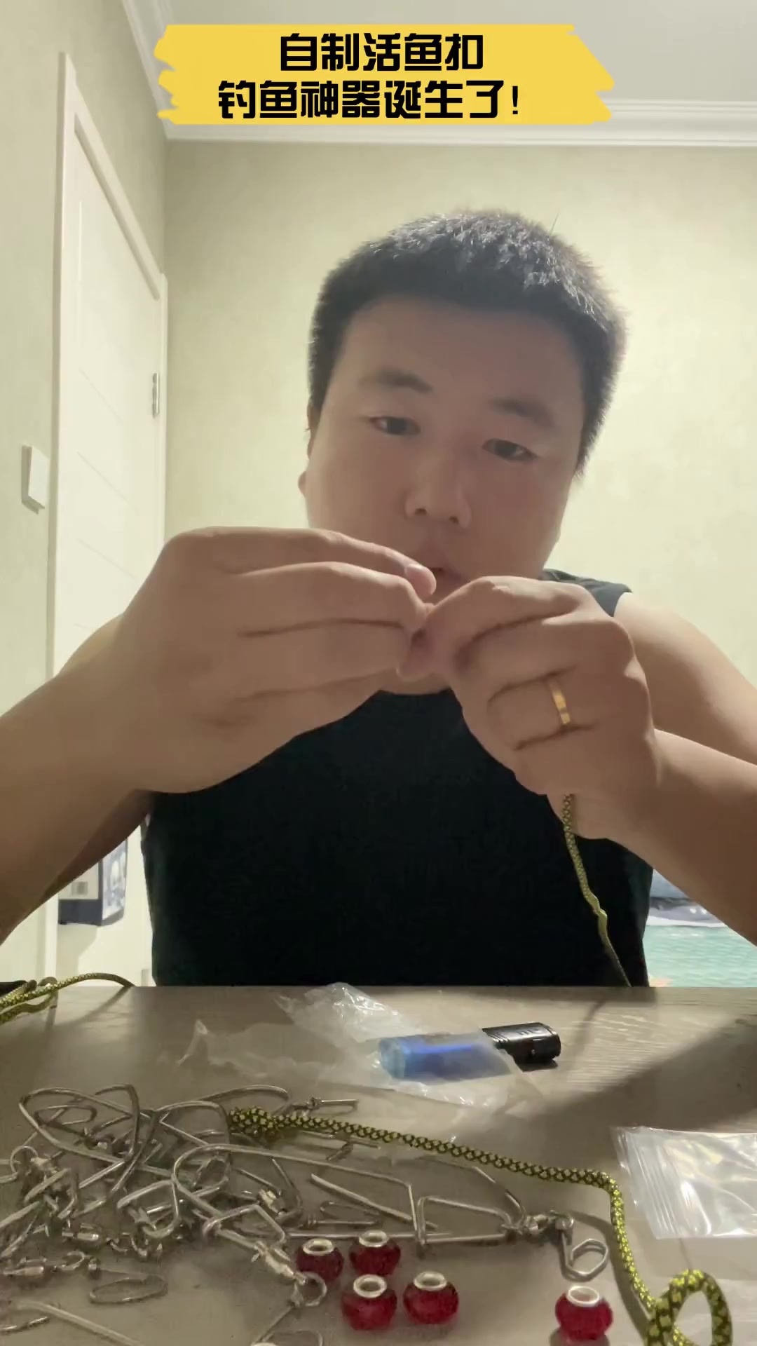 自制活鱼扣,钓鱼神器诞生了!