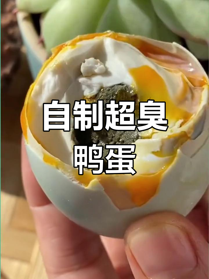 臭鸭蛋腌制秘方,榴莲味十足