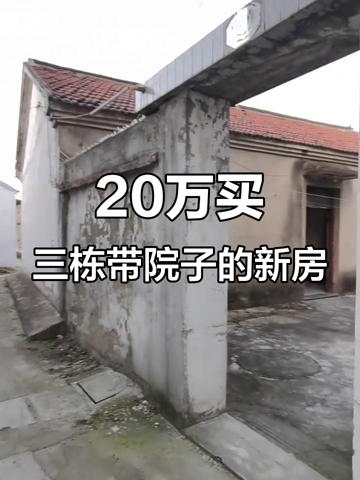 新农村自建房,三栋房子两个院子,菜地也送!