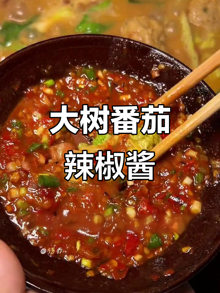 云南大树番茄辣椒酱,酸辣开胃,水煮菜必备灵魂蘸料