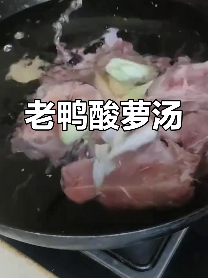 酸萝卜炖老鸭,汤鲜味美,滋补又开胃