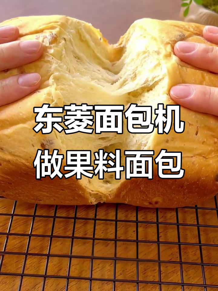 用东菱面包机轻松做出香甜软糯的果料面包,步骤简单又有趣